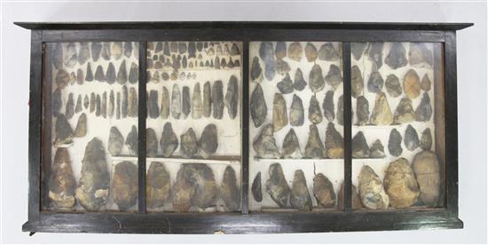 A collection of Stone Age flint tools and arrow heads (approx. 150),